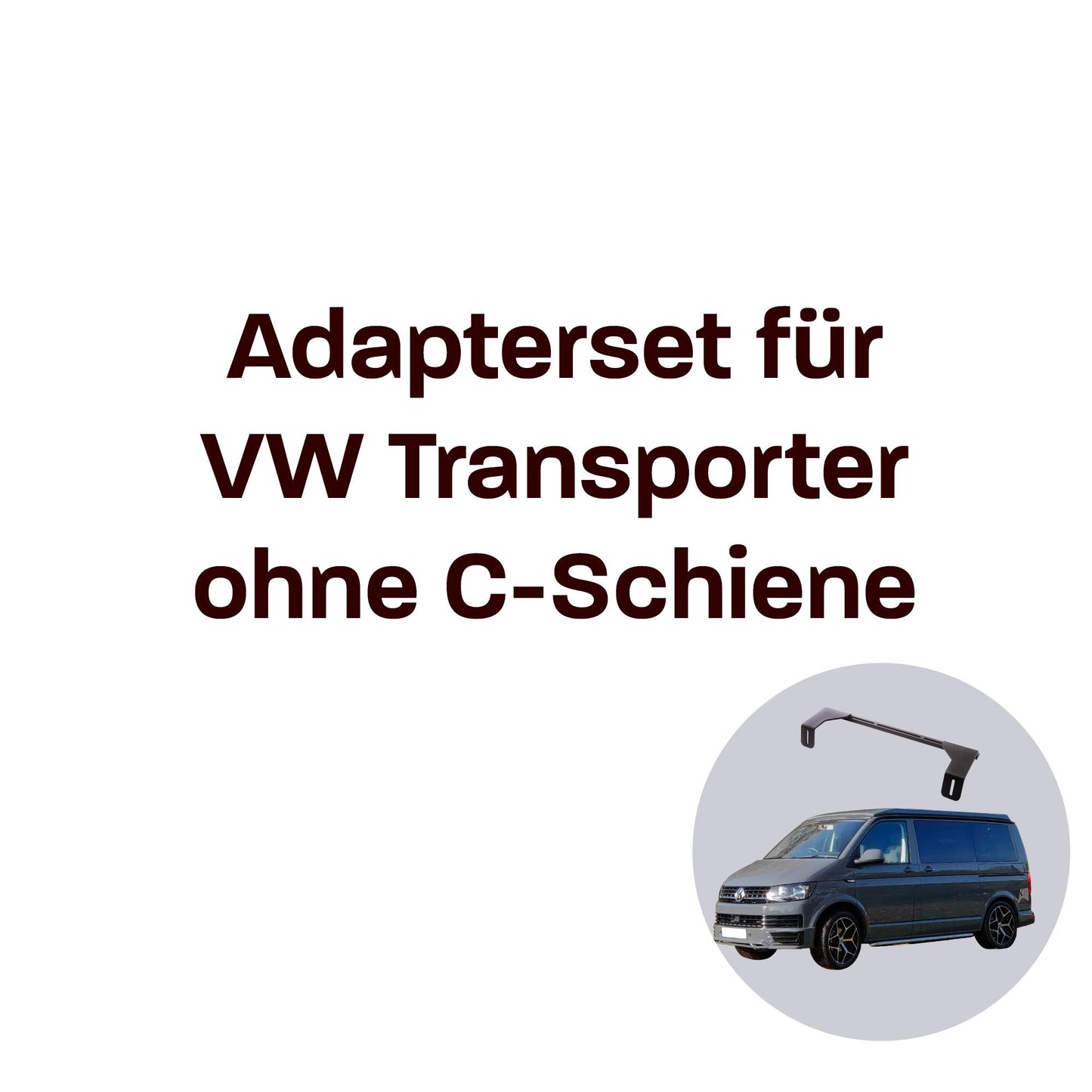 040 parts Molleboard Adapter per Transporter e Multivan VW T5 T6 T6.1 senza barra a C sul tetto Angolo Angolo di collegamento