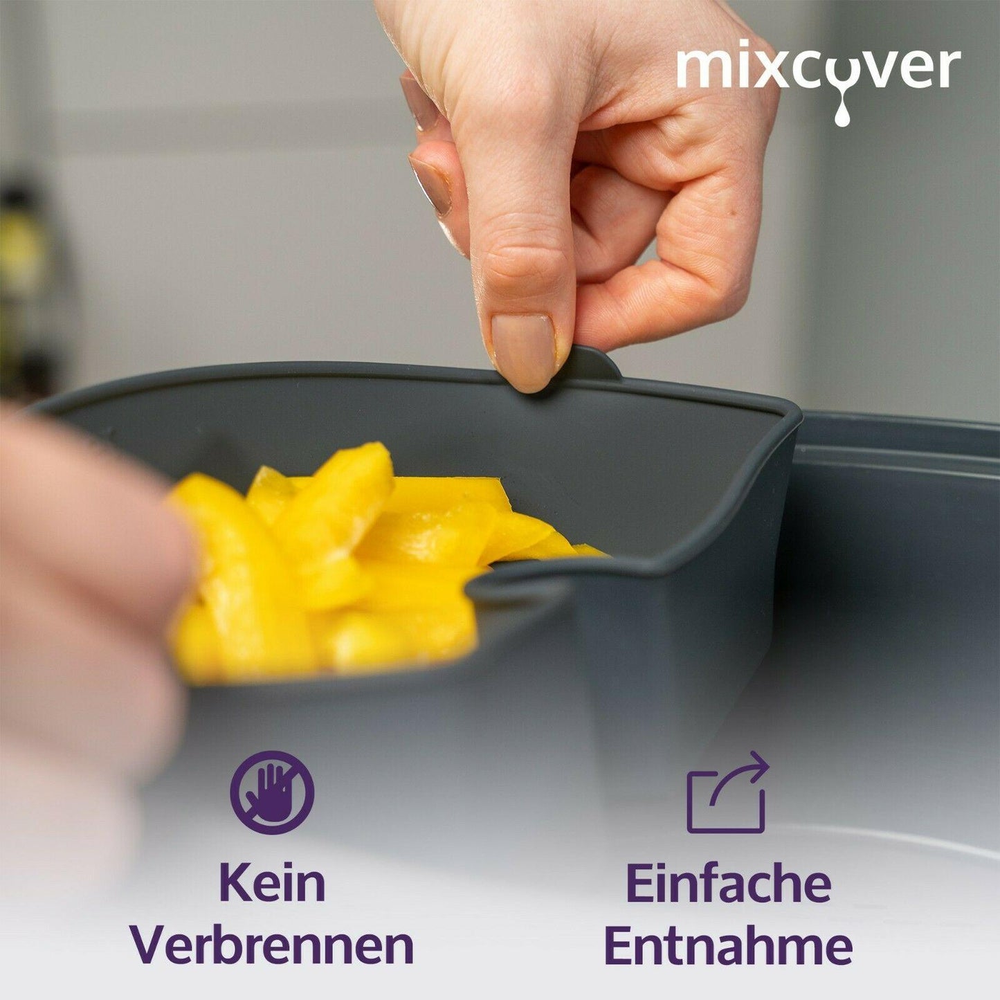 mixcover Garraumteiler (HALB) für Thermomix TM6 TM5 TM31 Varoma Dampfgarraum