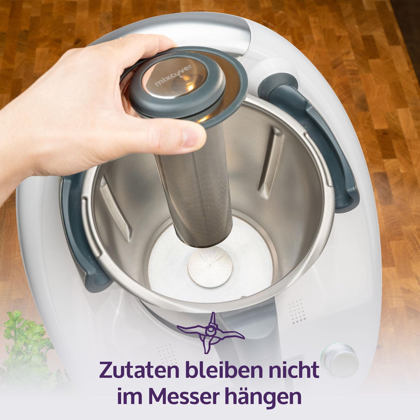 mixcover Trio-Parat Thermo-Plug kompatibel mit Thermomix TM5 Messerersatz für TM5 Zubehör für Thermomix