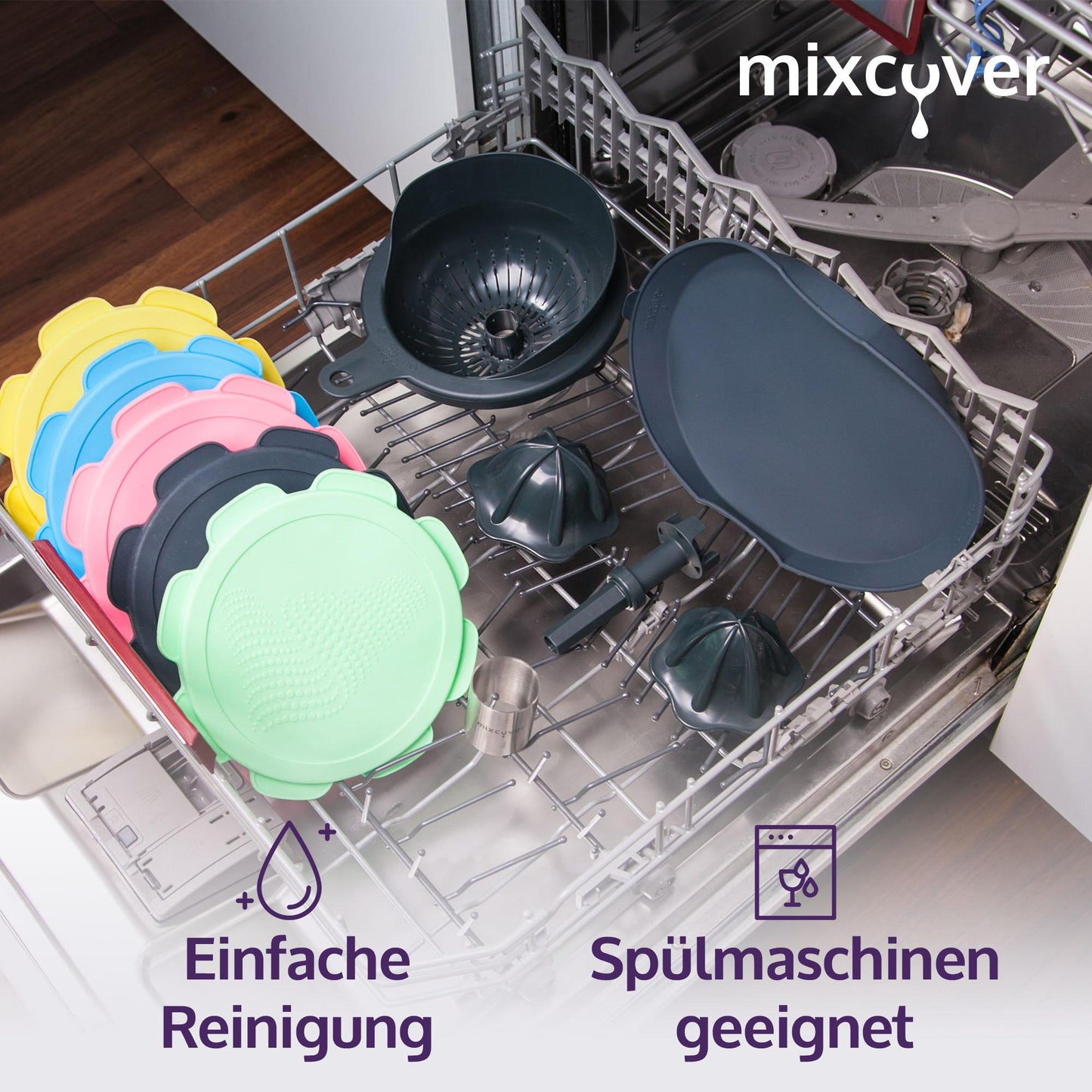 mixcover Dampfgarform Silikonform Auflaufform kompatibel mit Thermomix TM7 für Varoma Einlegeboden - Zubehör für TM7 - Detailansicht 7 | Mixcover