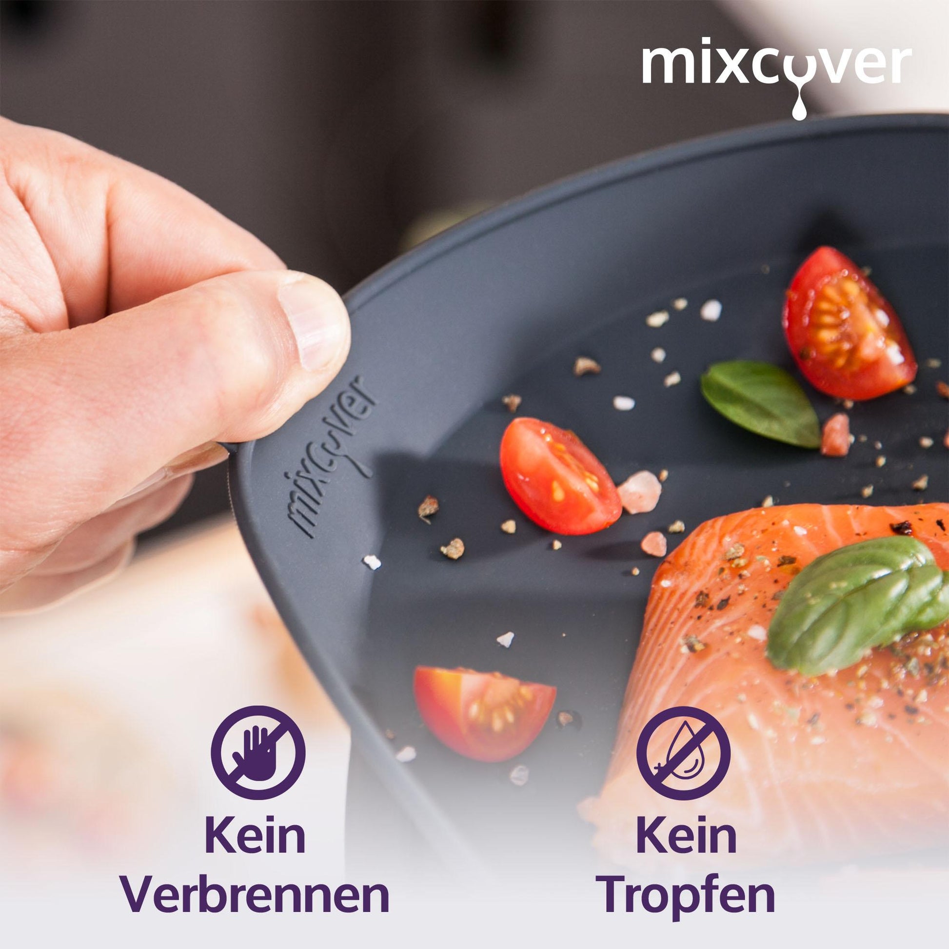 mixcover Dampfgarform Silikonform Auflaufform kompatibel mit Thermomix TM7 für Varoma Einlegeboden - Zubehör für TM7 - Detailansicht 3 | Mixcover