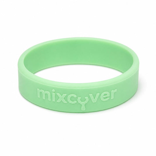mixcover силиконов пръстен зелен за маркиране на бутилки за пиене - подходящ за бутилки SodaStream