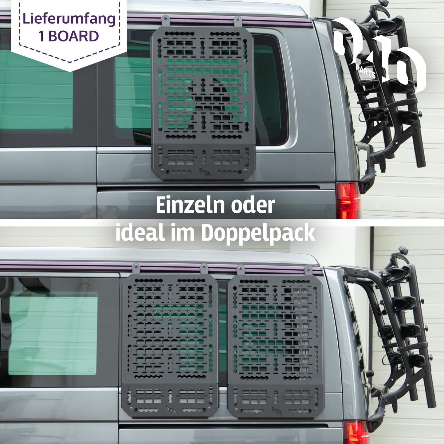 040 Parts Plateau Molle pour VW T5 T6 T6.1 California Support d'équipement universel et rangement supplémentaire pour camping et outdoor