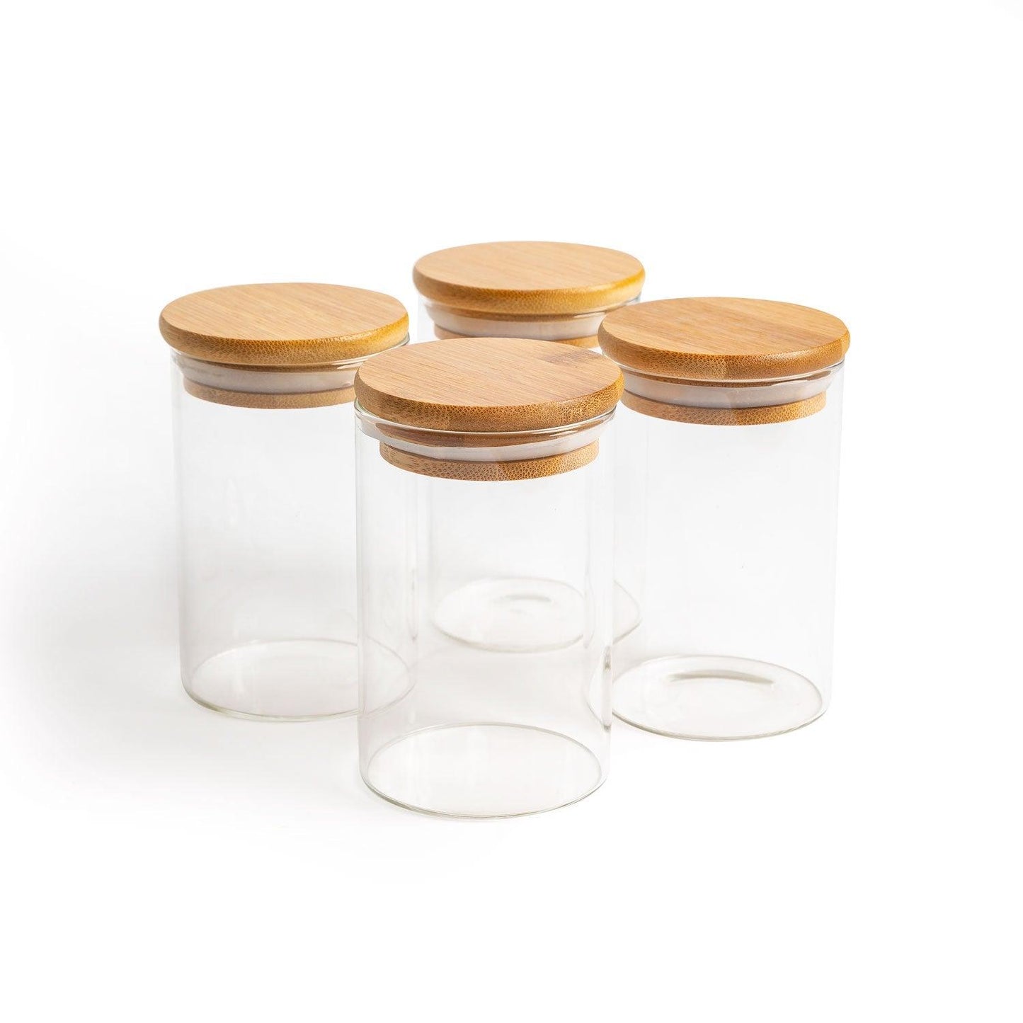 ThermoTasty: Tarro de almacenamiento, Modelo: redondo, Tamaño: 6,5x10cm, 300ml, Set de 4 unidades