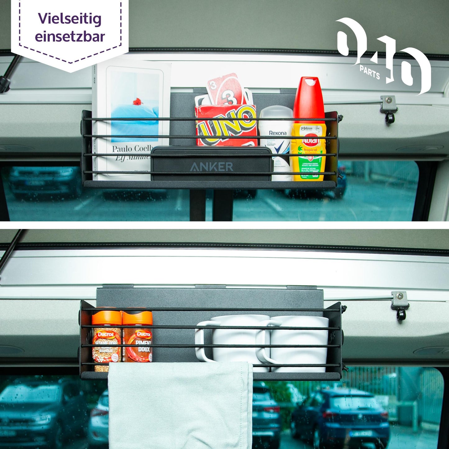 040 parts Hanging Shelf for the Pop-Up Roof compatible with VW T5 T6 T6.1 California Camping Shelf