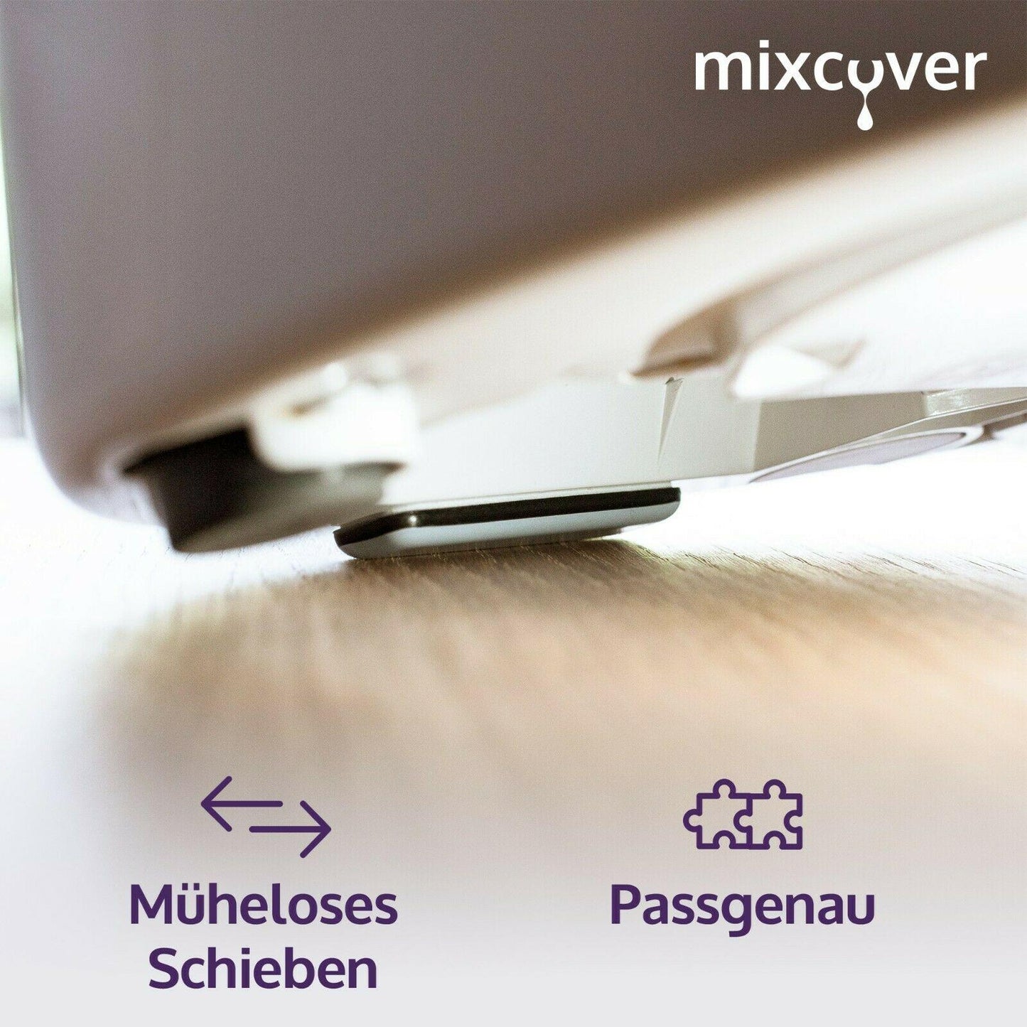 mixcover deslizadores invisibles Slider Accesorios para Thermomix TM6 TM5 Máquina de Cocina - la alternativa autoadhesiva, efectiva y económica a la tabla deslizante