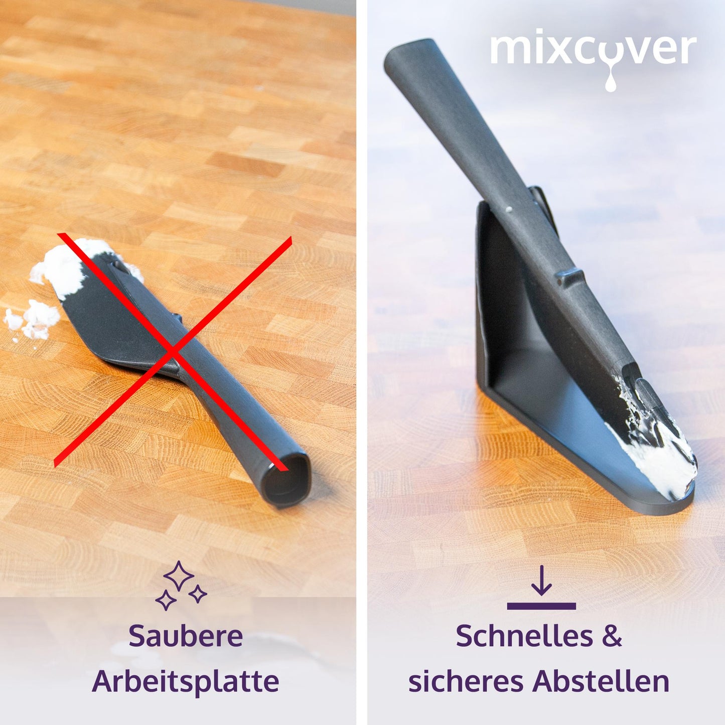 B-Ware: Portautensili Mixcover per Vorwerk Thermomix TM7 TM6 TM5 Scolapiatti Ripiano per raschietto