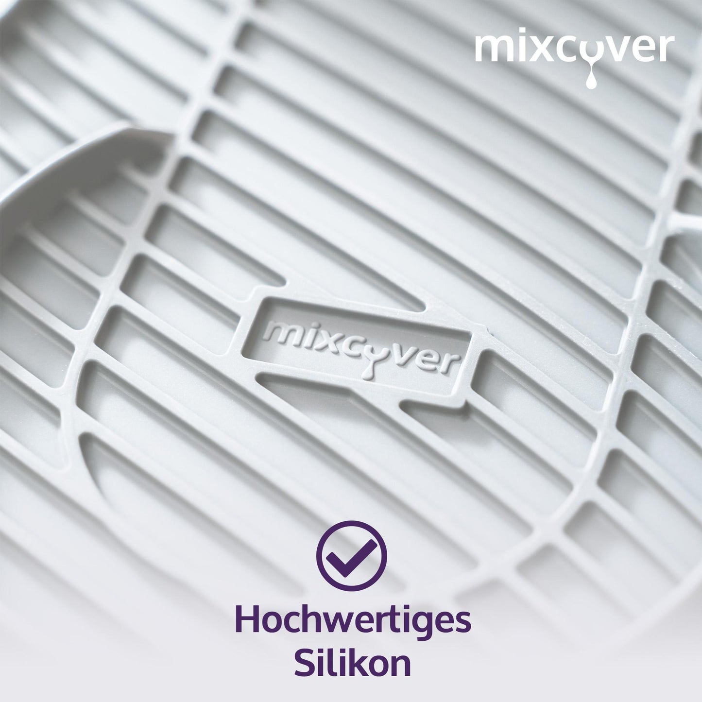 Mixcover Silikonmatte Abtropfmatte Untersetzer kompatibel mit SodaStream Crystal Tropfschutz Abtropfschale Anti-Rutsch Farbe: Weiss