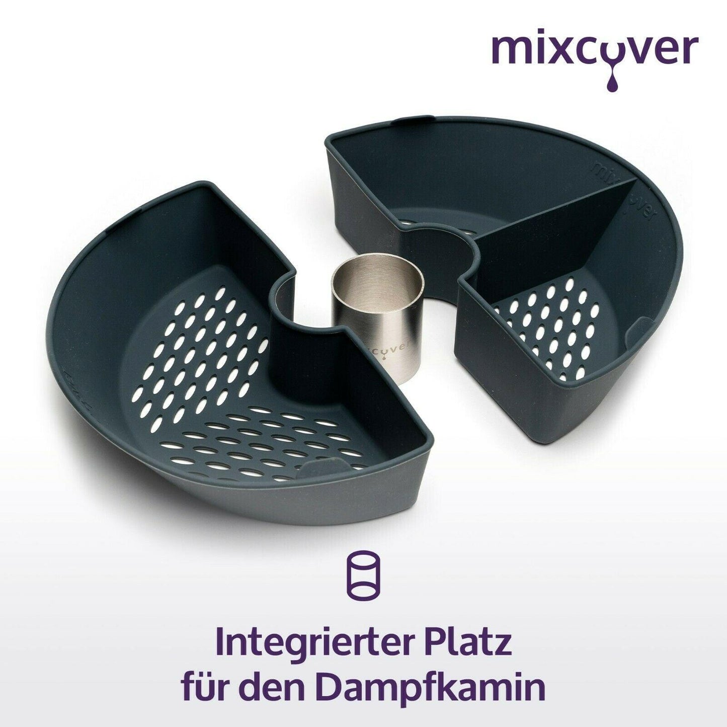 mixcover Garraumteiler (HALB) für Thermomix TM6 TM5 TM31 Varoma Dampfgarraum