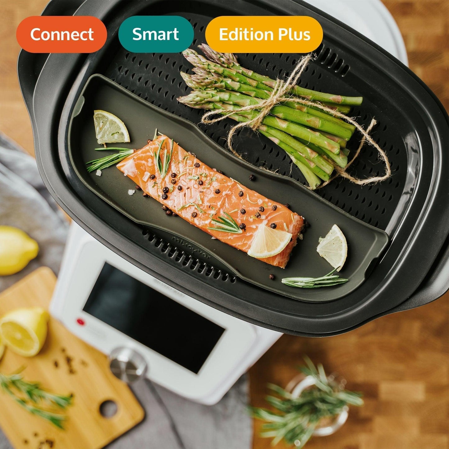 B-Ware: Forma per cottura a vapore Forma per gratinare Mezza per Monsieur Cuisine Connect & Smart Piano di cottura