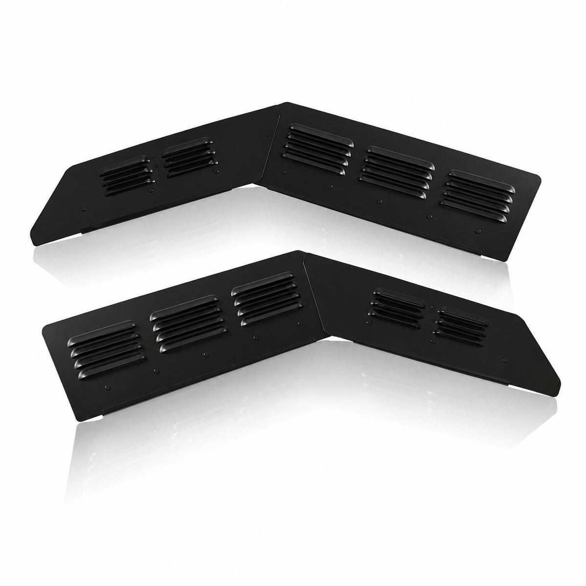 040 Parts 2-piece Set Fresh Air Vent for Cab, Aluminum Vent Grille with Mosquito Net, Insect Protection and Touch Protection, Black for VW T7 from Model Year 2021 Multivan California