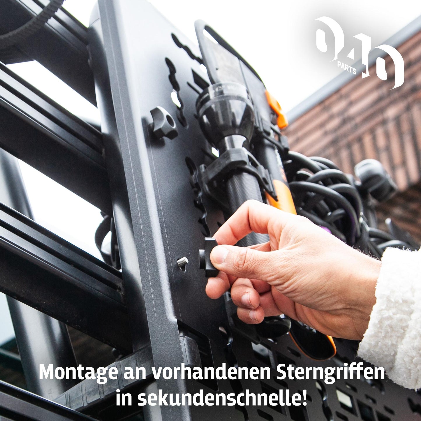 B-Ware: 040 Parts Molle Board für VW T6.1 VW T6 original Fahrradträger und Thule WanderWay Gepäckträger Offroad Zubehör Toolboard Werkzeughalter