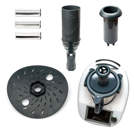 B-Ware: Spiralschneider Gemüsenudeln schneiden kompatibel mit Thermomix TM6 TM5 | Mixcover