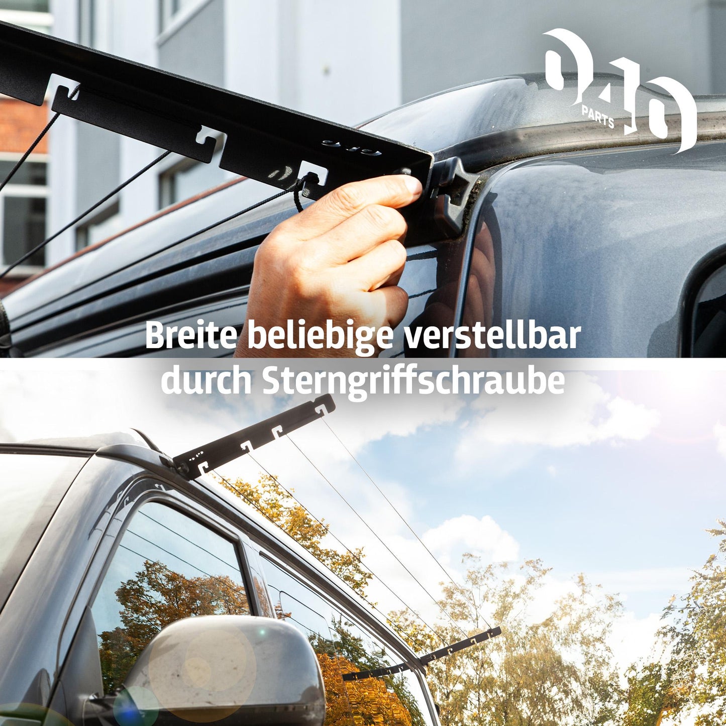 B-Stock: 040 parts Clothesline for VW T5, T6, T6.1 and Opel Crosscamp Dry your laundry right at your camper!