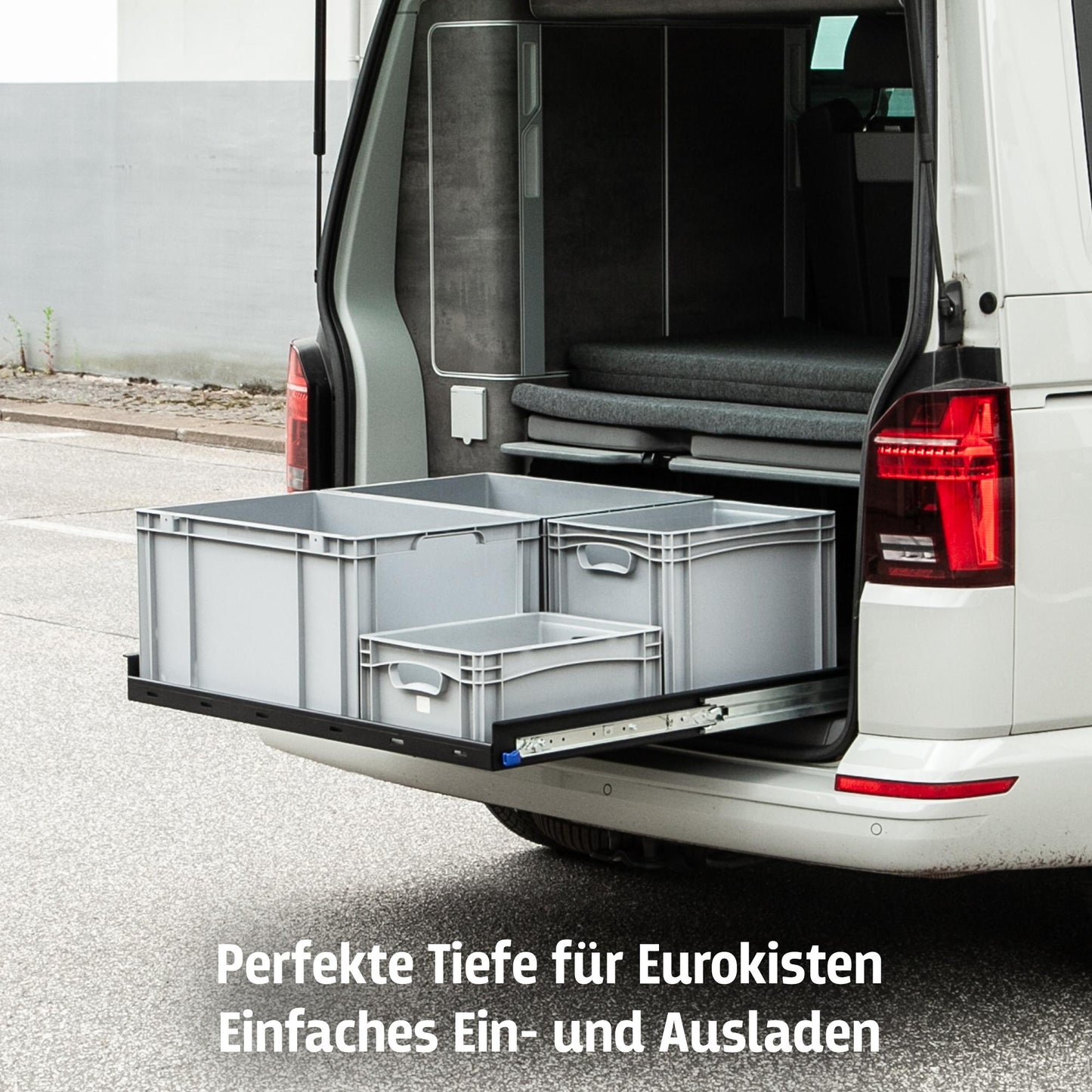 B-Stock: 040 parts Single-Hand Rear Pull-Out Drawer 800mm for T7 New California Beach Multivan Rear Box Cargo Slide Heavy-Duty Slide New
