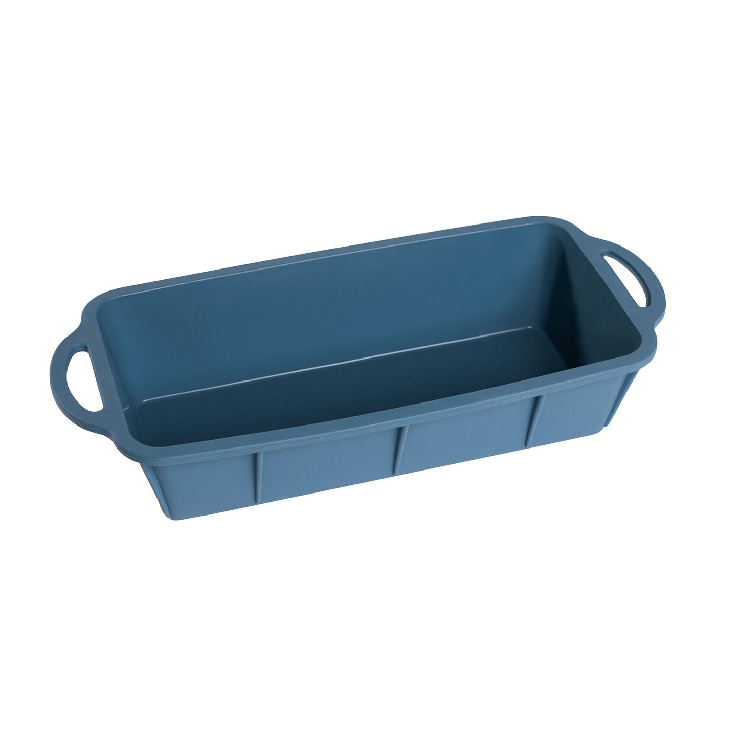 mixcover Silikon Backform Kastenform Backform Kuchenform Brotbackform Königskuchenform mit Anihaftbeschichtung, Länge ca. 30,5 cm, glatt, blau