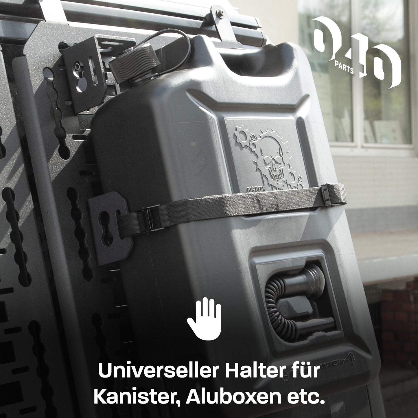 B-Stock: 040 Parts 2-Piece Aluminum Case Bracket Set (Center Piece) for Molleboard - Universally Compatible, Powder-Coated, for Heavy Lo