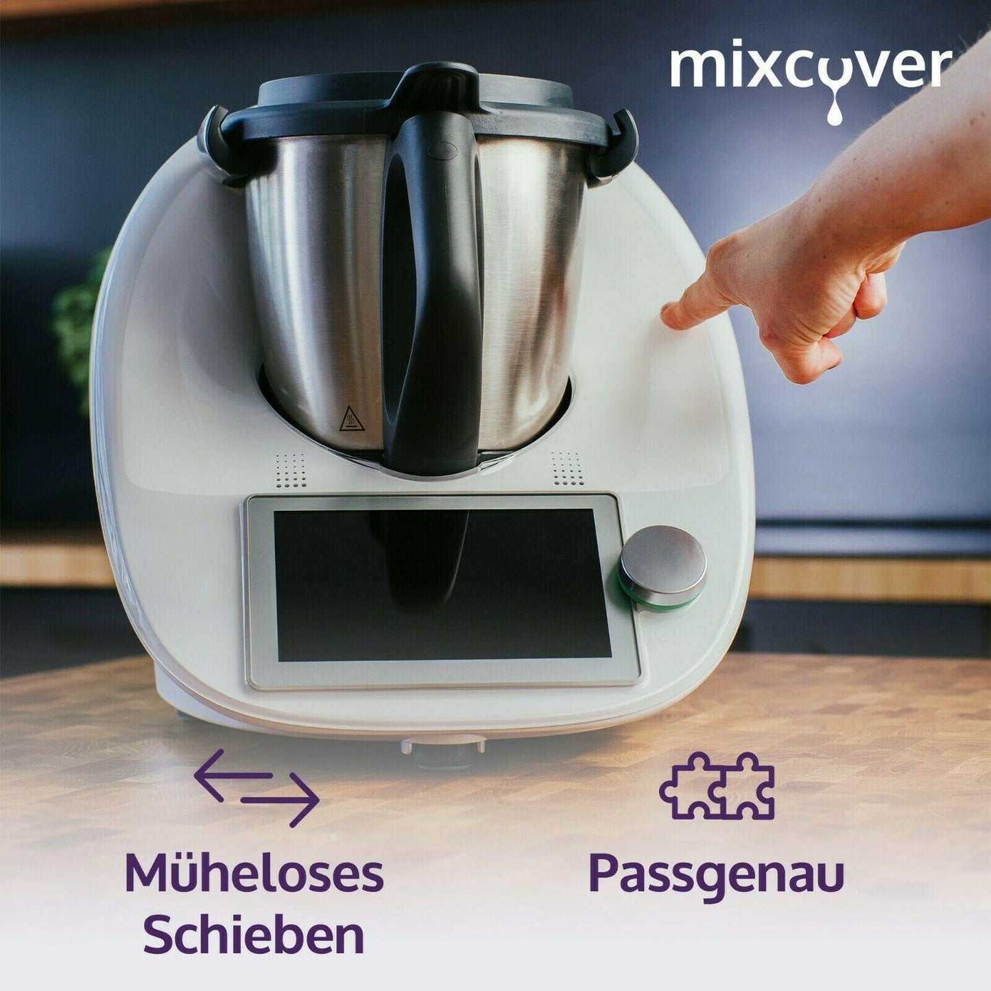 mixcover 3 invisible slider gliders for the Thermomix TM6 TM5