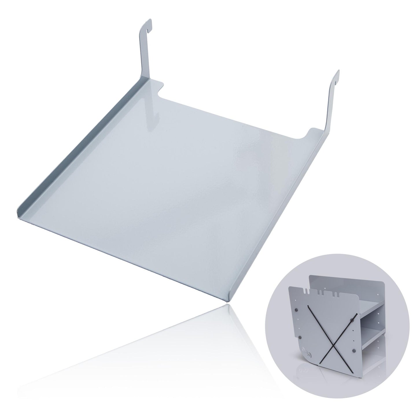 B-Ware: 040 parts Table suspendue gris pour étagère à chaussures, la surface idéale Table de camping Table d'appoint