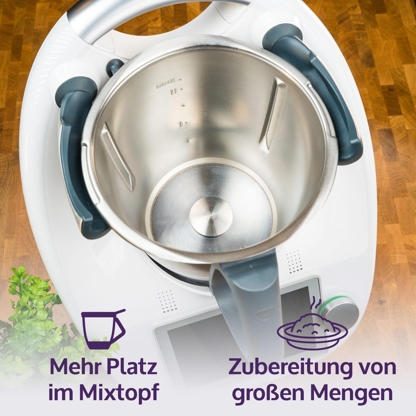 mixcover Trio-Parat Thermo-Plug compatible with Thermomix TM7 TM6 blade replacement for TM6 Thermomix accessory