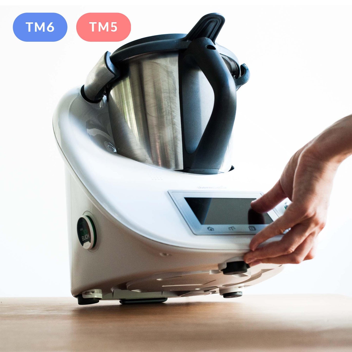 mixcover deslizadores invisibles Slider Accesorios para Thermomix TM6 TM5 Máquina de Cocina - la alternativa autoadhesiva, efectiva y económica a la tabla deslizante