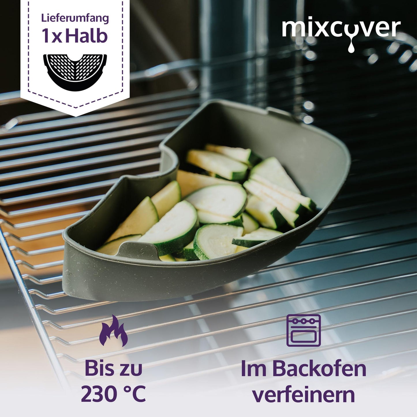 Mixcover Jar Space Divider (Half) for Thermomix TM7 Varoma Steamer