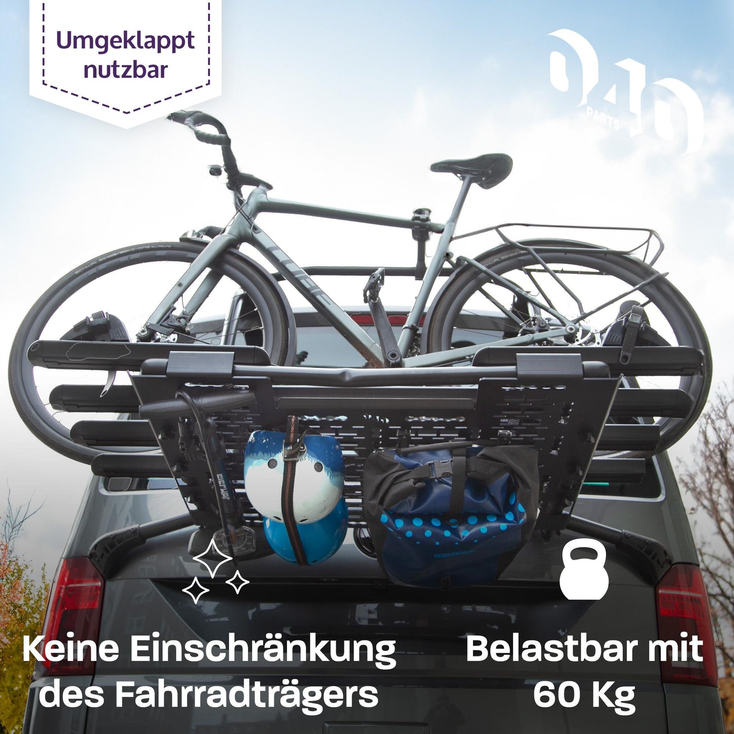 040 Parts Molle Board for VW T6.1 VW T6 original bike rack and Thule WanderWay roof rack Off-road accessories Toolboard tool holder