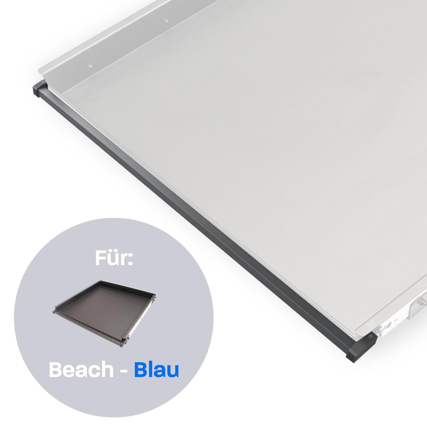 040 Parts Einhandverriegelung für Heckauszüge von 040 Parts Version für VW T5 T6 T6.1 Beach mit blauem Hebel