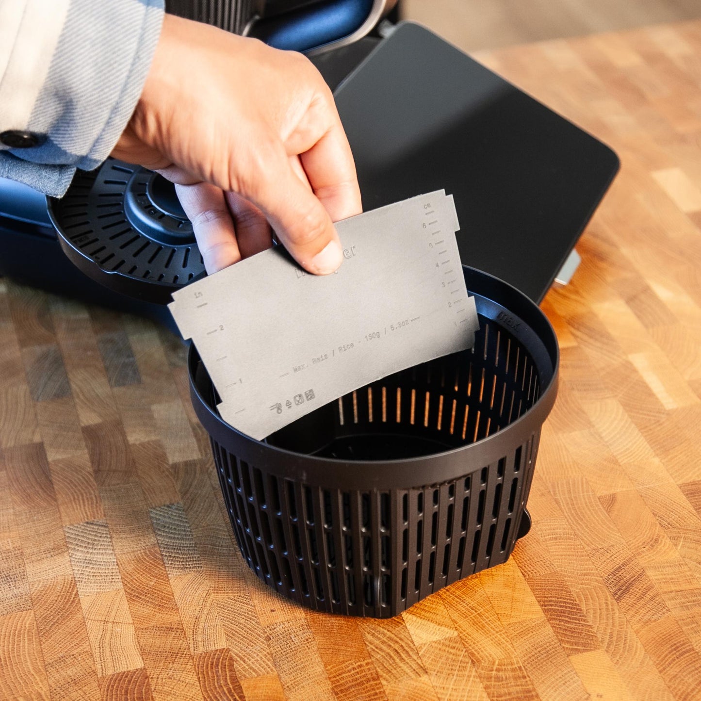mixcover Garkorbteiler für Thermomix TM7 TM6 TM5 TM31, Mixtopf-Schaber