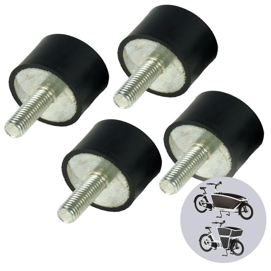 Moin Minis 4er Set Gummipuffer Ersatzteil für Urban Arrow Family und Family Next Schloss Gummi Rahenschloss Gummiverbinder Gummihalterung | Mixcover