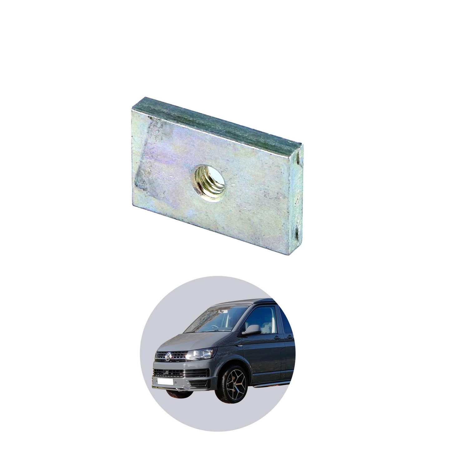 Резервна част: Единичен кедерщайн/гайка за паз от стомана за VW T5 T6 T6.1 California с резба M5