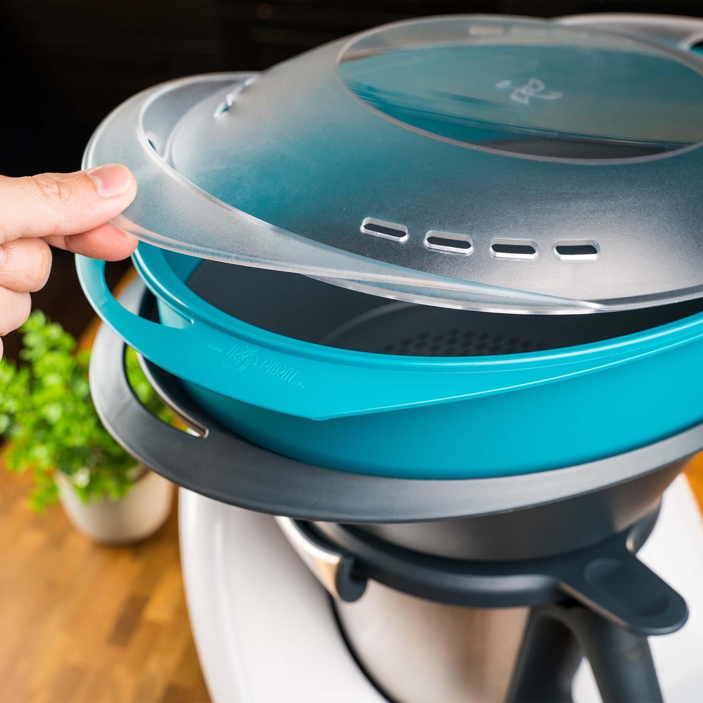 Trio-Parat Trio-Gigant für Thermomix TM6/TM5/TM31 Wasserblau