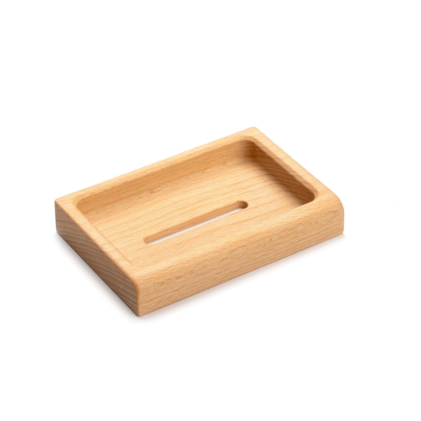 skin:kitchen Seifenschale aus Buchenholz, geölt mittige Aussparung