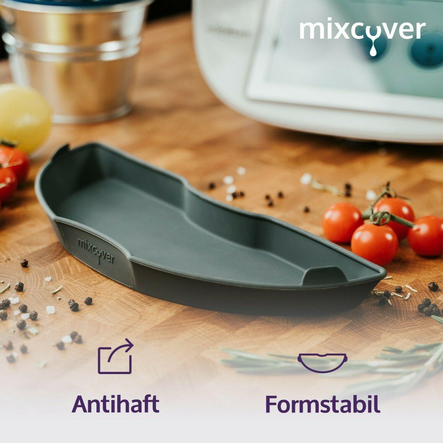 mixcover steam cooking mold half compatible with Thermomix accessories for Varoma insert tray accessories for TM5 TM6 TM31 silicone mold baking dish