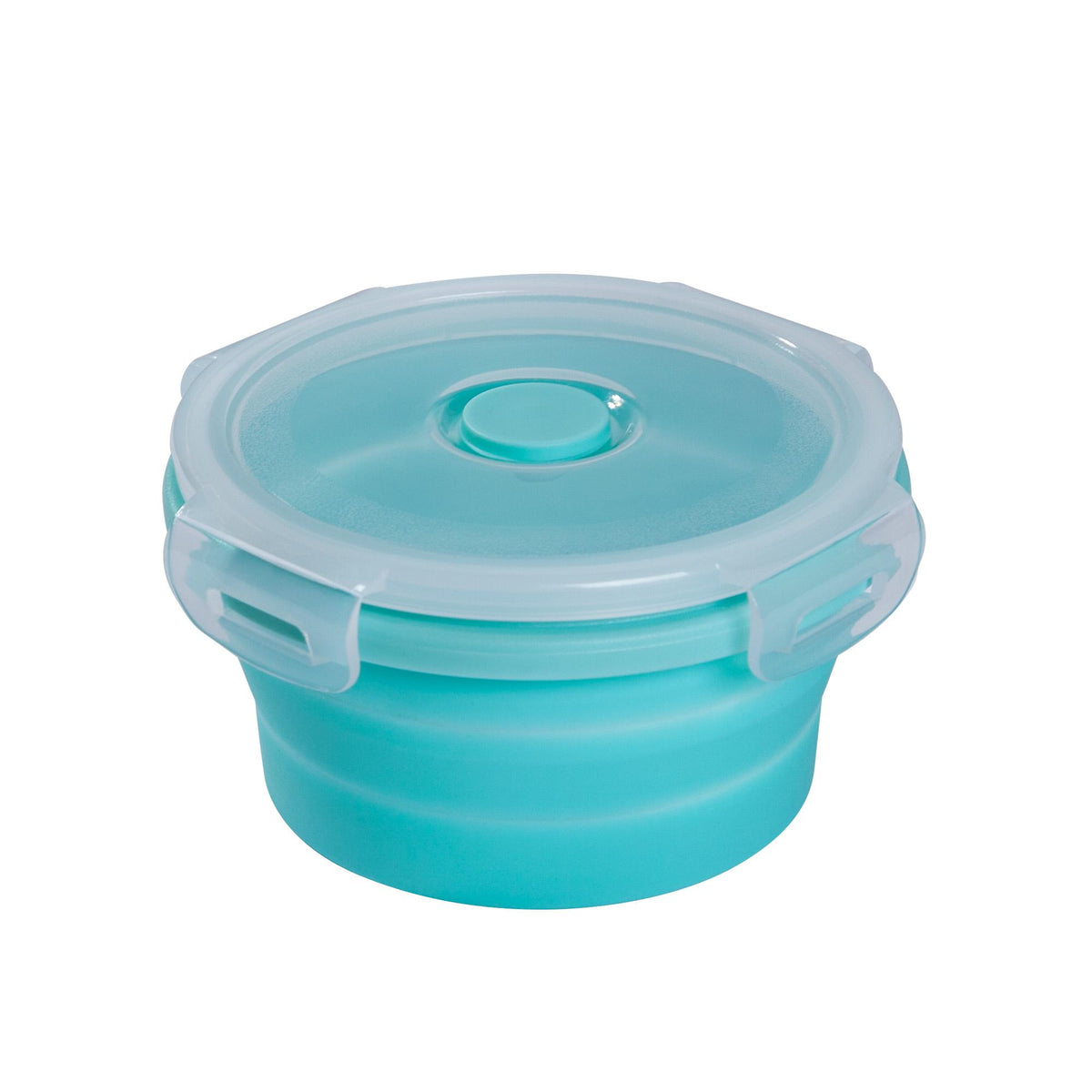 mixcover faltbare Frischhaltedose mit Deckel aus Silikon Bentobox Brotdose Lunchbox Picknick Camping Schüssel platzsparend 250 ml grün