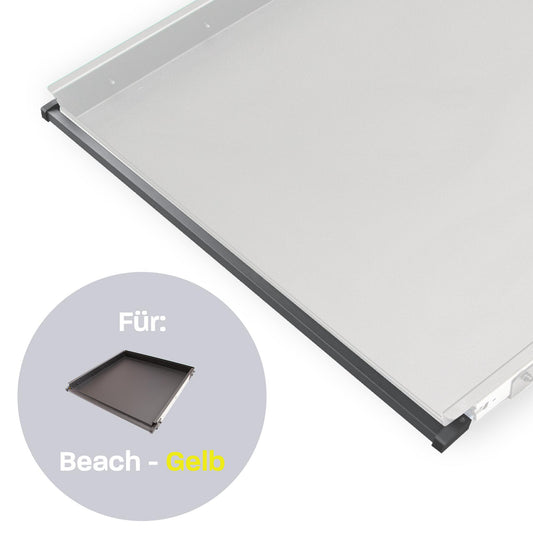 040 Parts Einhandverriegelung für Heckauszüge von 040 Parts Version für VW T5 T6 T6.1 Beach mit gelbem Hebel