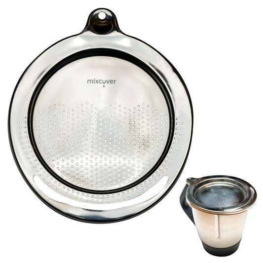 B-Ware: mixcover неръждаема мрежа Помощник за отцеждане за Thermomix TM6 и TM5, отцеждане на паста и др.