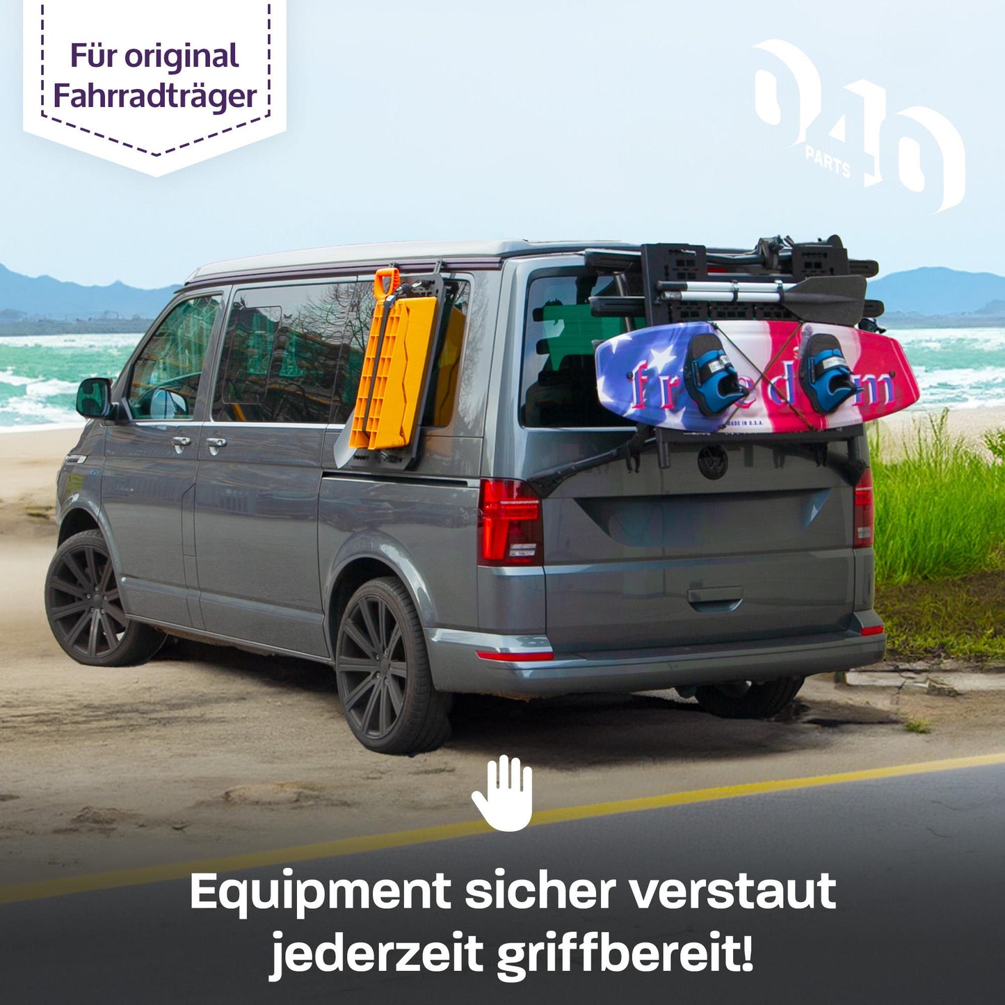 B-Ware: 040 Parts Molle Board für VW T6.1 VW T6 original Fahrradträger und Thule WanderWay Gepäckträger Offroad Zubehör Toolboard Werkzeughalter