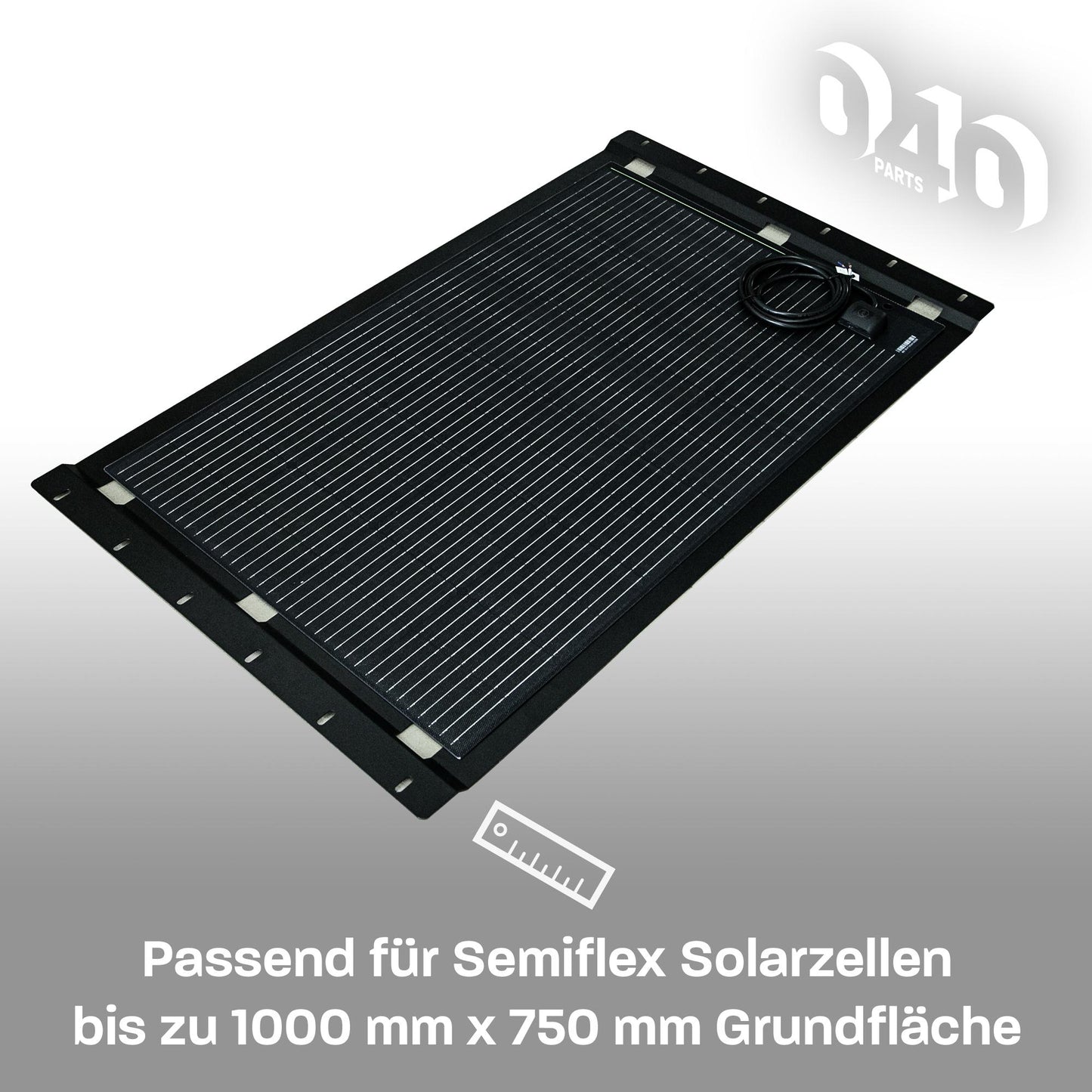 040 parts Solarplattenhalter Schwarz Halteplatte aus Aluminium für VW T7 California
