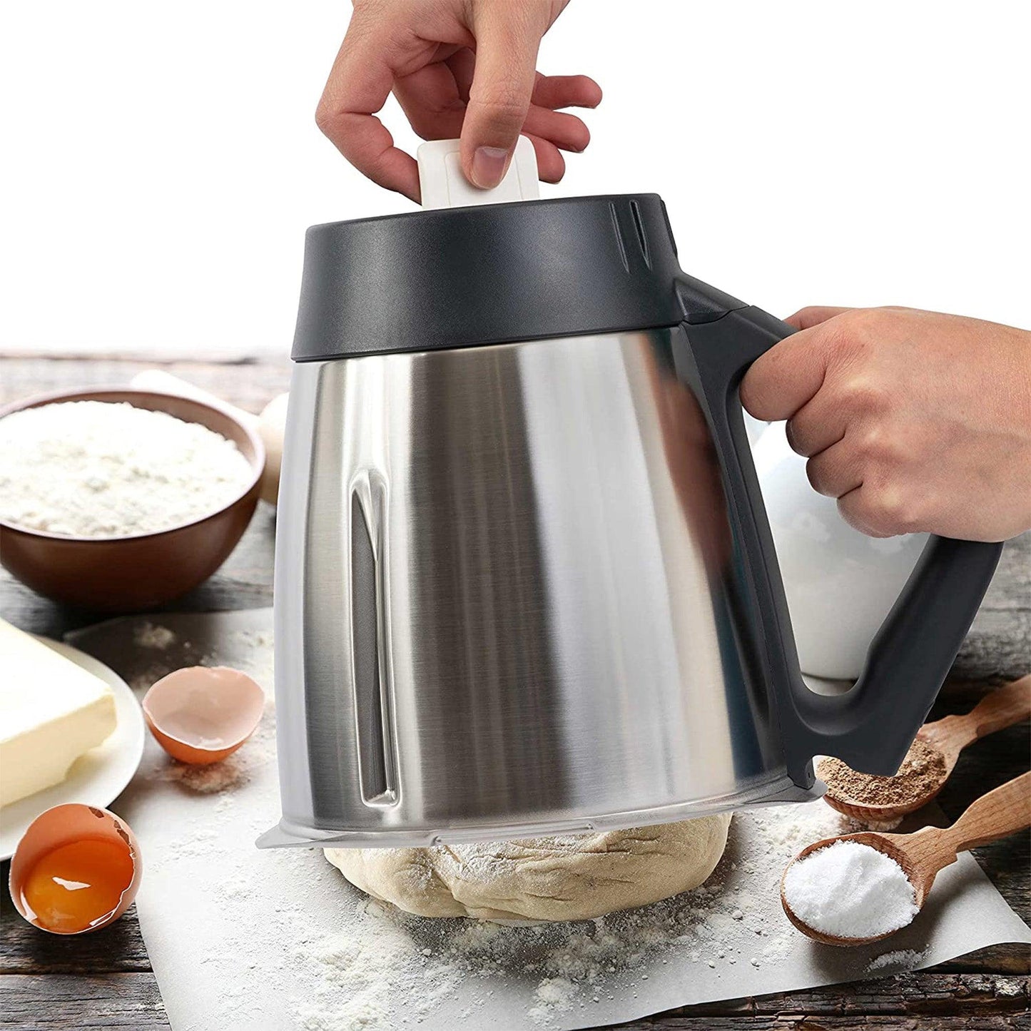 KochFix Magnetischer Teiglöser Teigblume für Thermomix Mix-Topf für TM6 TM5 - Ansicht 6 | Mixcover