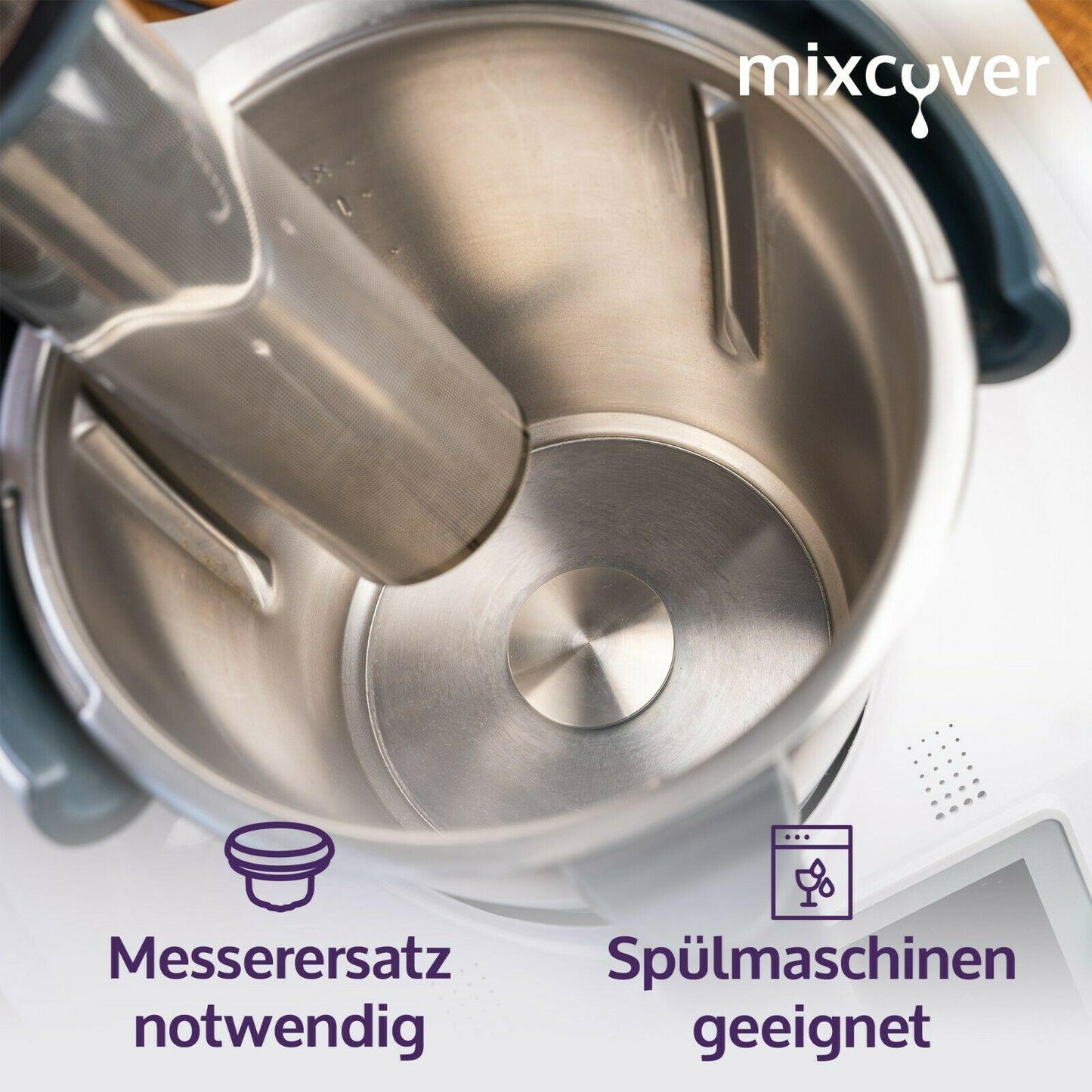 Edelstahl Teesieb/Teefilter passend für Thermomix TM6 / TM5 / TM Friend in Verbindung mit Messerersatz - Weltneuheit! Besser als ein Teeautomat!