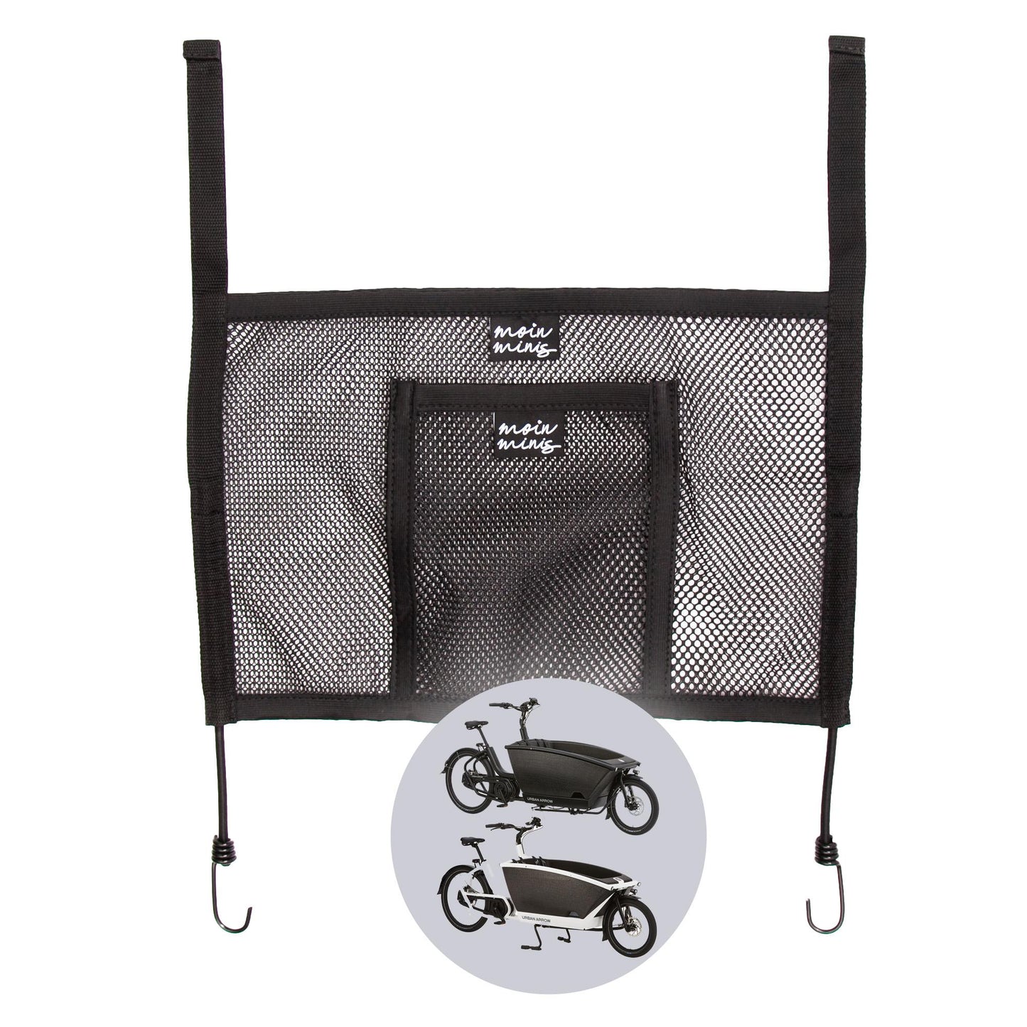 B-Ware: moin minis red de equipaje lateral para Urban Arrow Family cargo bike bicicleta