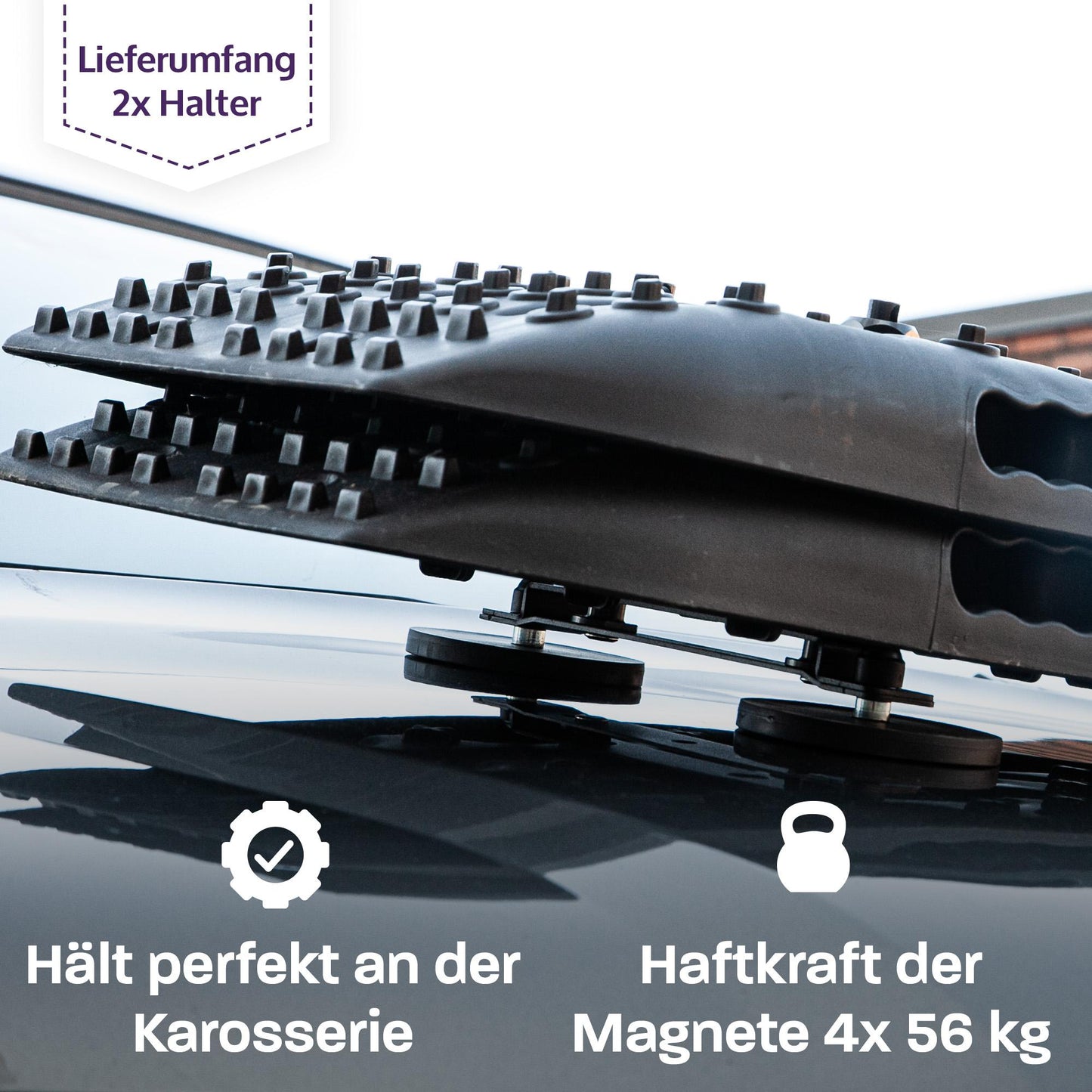 040 Parts Magnetische Halterung für Auffahrkeile und Sandbleche für Vans Camper Wohnmobile und Offroad Fahrzeuge - Detailansicht 9 | Mixcover