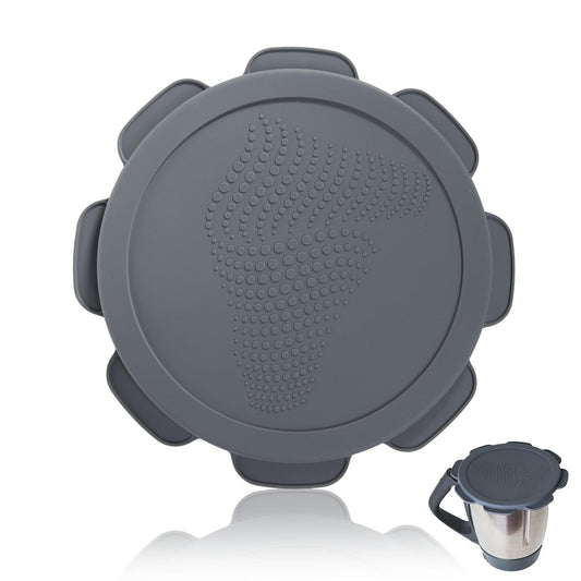 B-Ware Silicone Lid Water and Odor Tight for Thermomix TM5 TM6 Gray