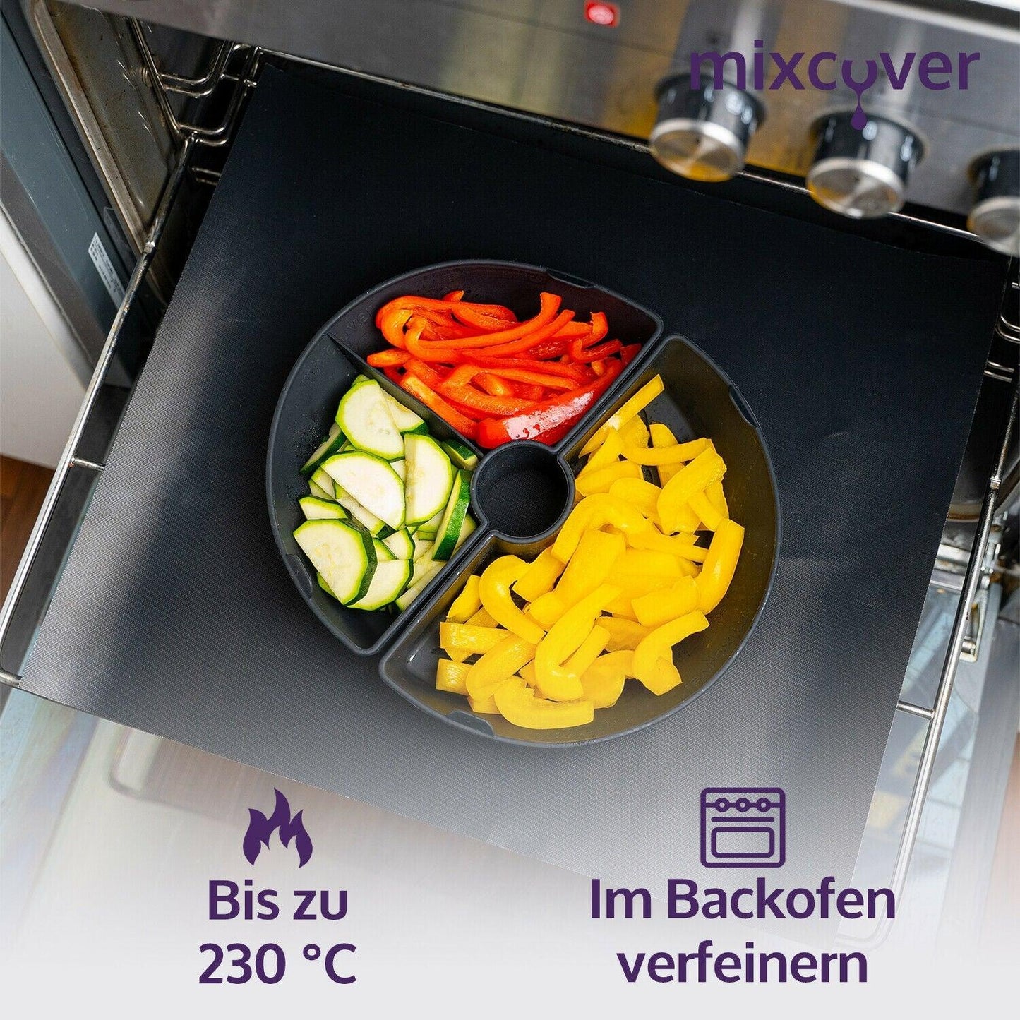 mixcover Garraumteiler (HALB) für Bosch Cookit Dampfgarraum