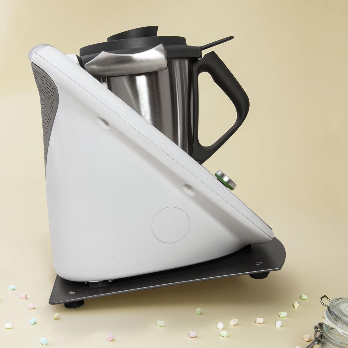 Leckerhelfer Mekeko Плъзгаща дъска за Thermomix TM6 и TM5 в антрацитно-сив
