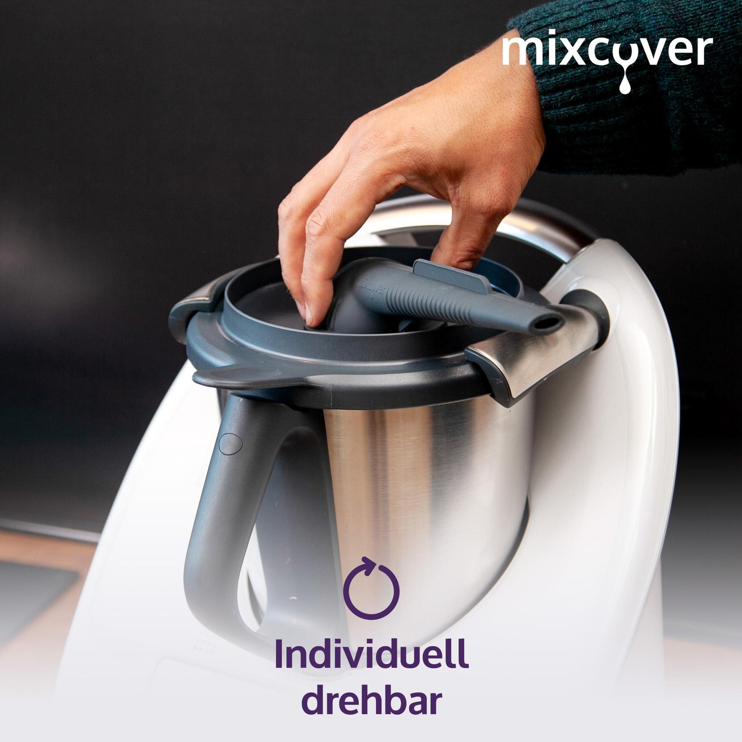 mixcover Steamy Воден параотвод Парна приставка Вентилация Защита на мебели Парна тръба от силикон съвместим с Thermomix TM6 TM5 TM31 Monsieur Cuisine Connect Monsieur Cuisine Smart