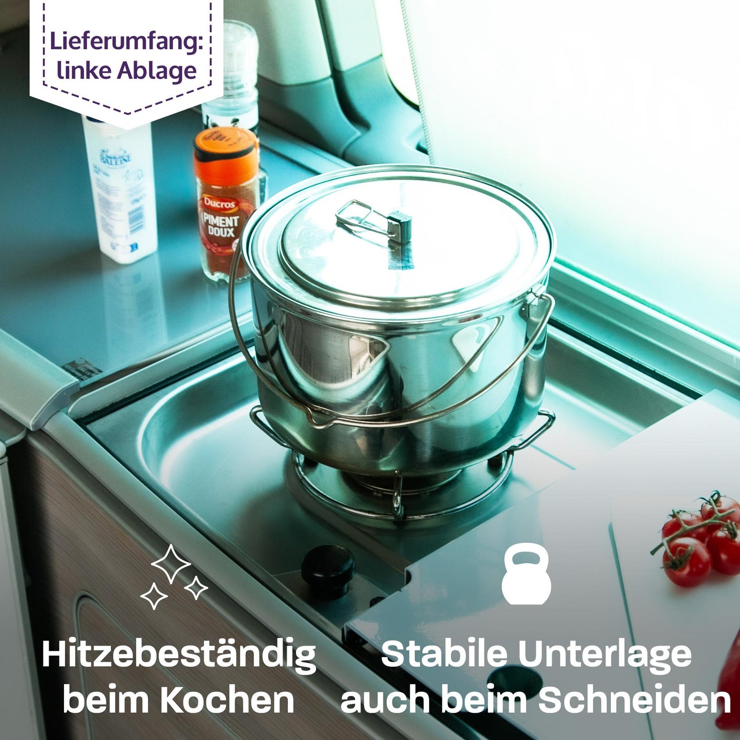 B-Ware: 040 parts Herdeinlagen links für VW T5 T6 T6.1 California passgenau