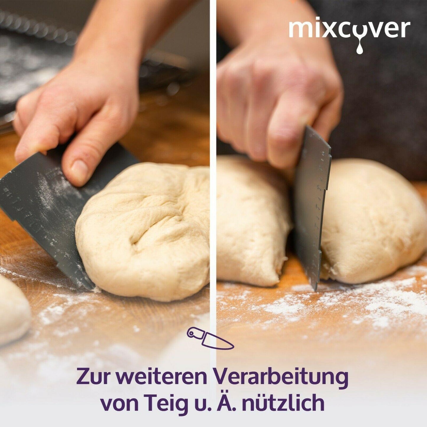 B-Ware: Stoommandjescheidingswand voor Thermomix TM6 TM5 TM31, Mengbekerschraper
