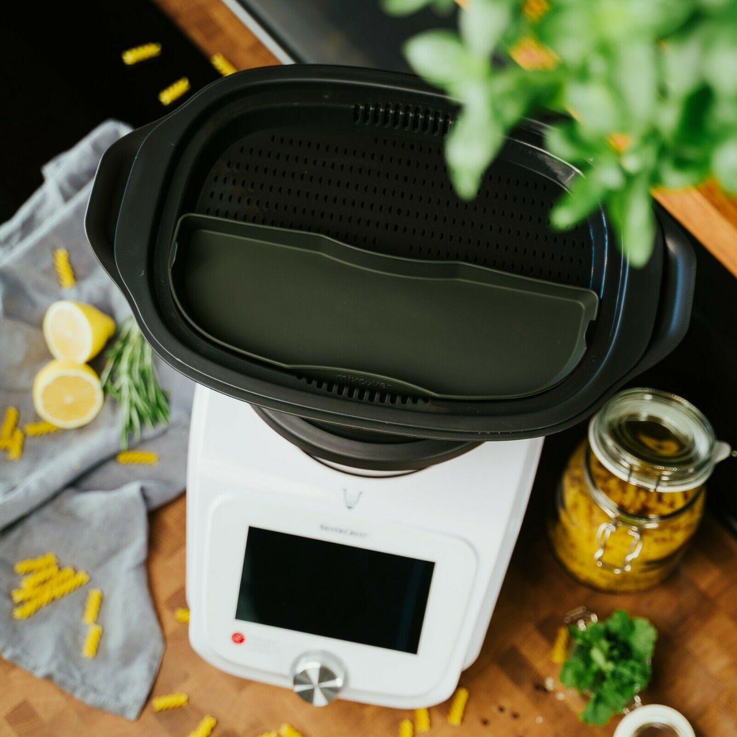 mixcover Stoomvorm Ovenschaal Half voor Monsieur Cuisine Connect & Smart Inlegbodem